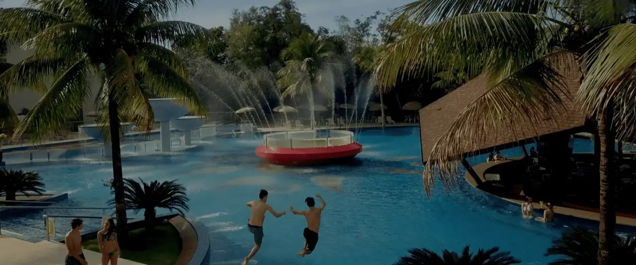 Resort pool on a sunny day