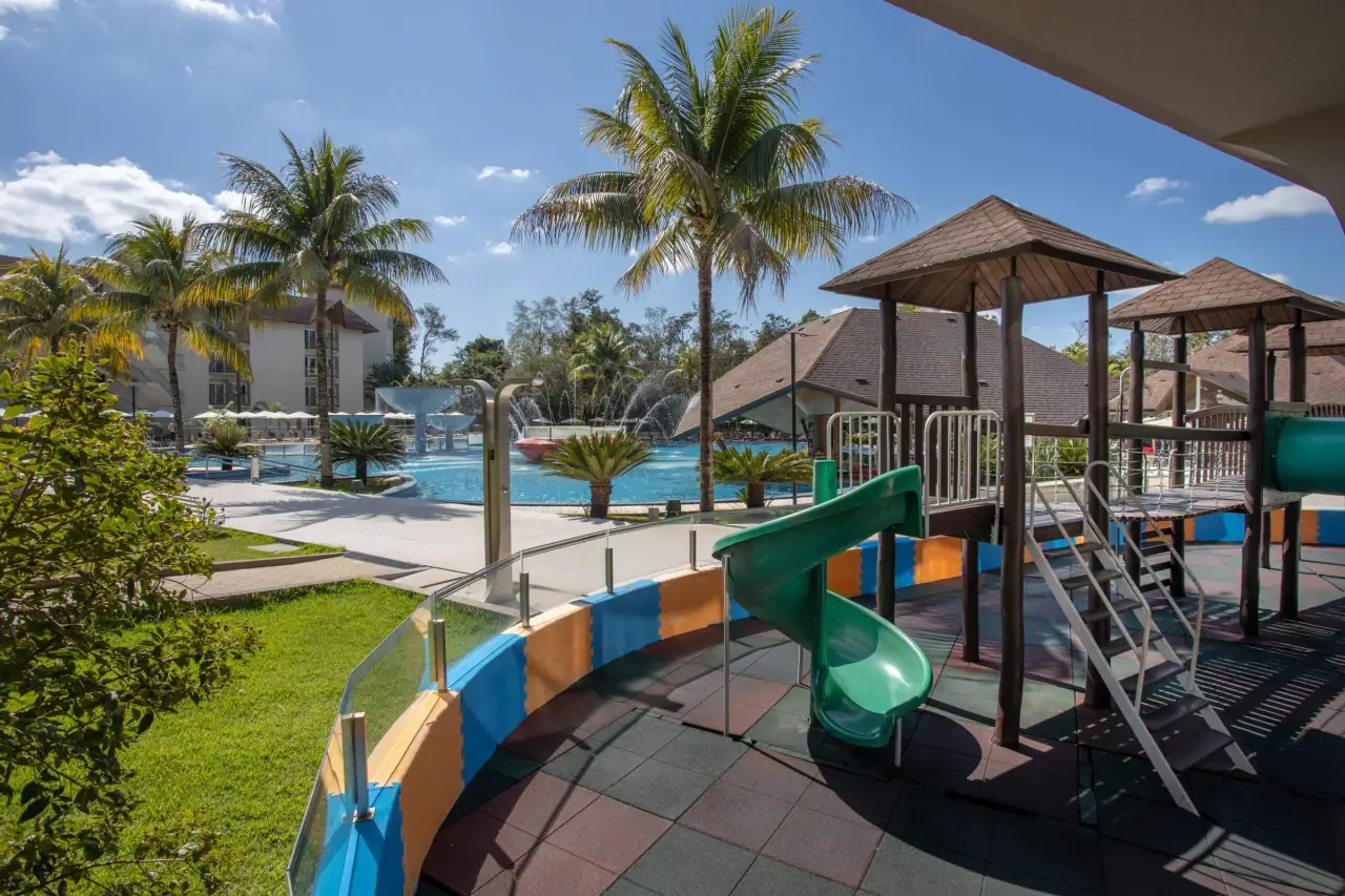 Playground next to the pool