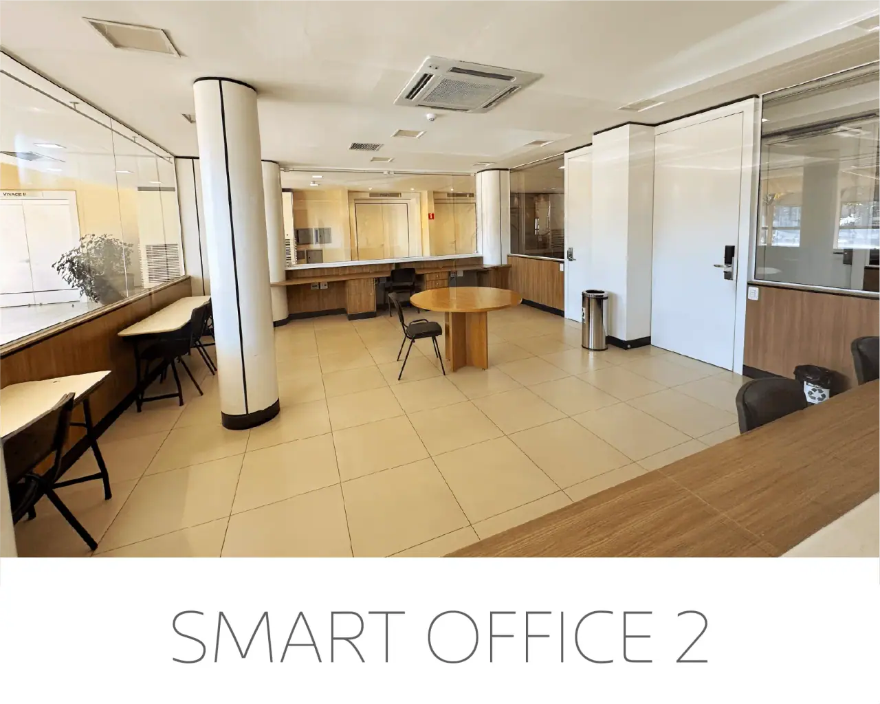 Smart Office con estaciones de trabajo